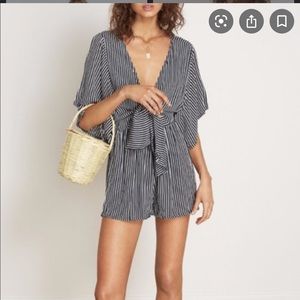 NWT Faithful pandora playsuit cap maison stripe